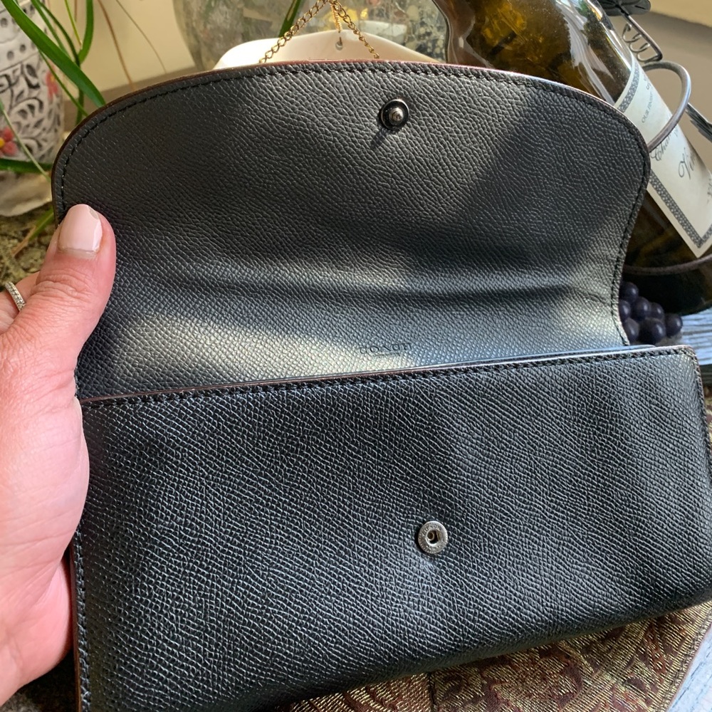 Authentic COACH 1941 Leather envelope snap flap bear wallet - Picture 9 of 15